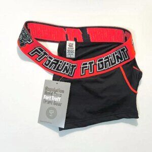 FORT TROFF Size "L" Grunt Corp Athletic Boxer Jock - Black/Red/White